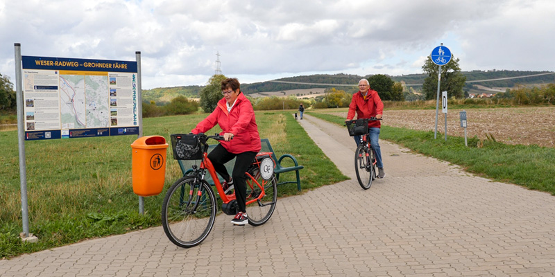 Der Weser-Radweg erneut auf Platz 1